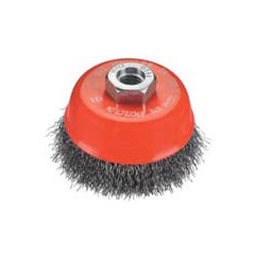 Osborn 2008613061 - Cepillo taza acero latonado de alambre ondulado con tuerca M14 y filamento diameter 0.30 mm (60x20)