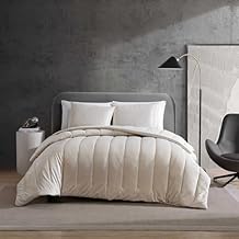 Kenneth Cole - King Comforter Set, Velvet Metallic Bedding with Matching Shams, Velvet Home Decor, Oeko-Tex Certified Banks Ivory, King