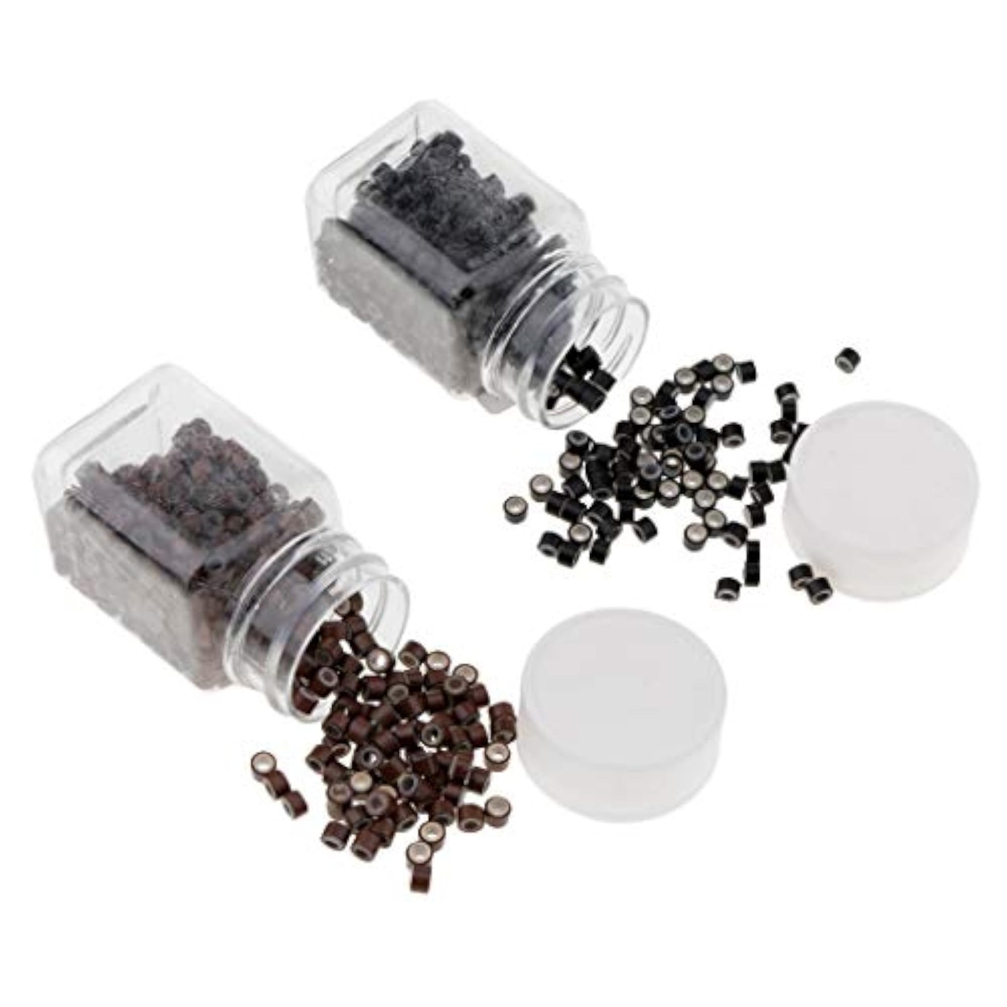 Silicone Lined Micro Beads for Hair Extensions
