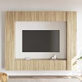 Nqyjm 8-TLG. TV-Schrank-Set Sonoma-Eiche Holzwerkstoff Wohnwand Mediawand Hänge Vitrine TV Lowboard für Wohnzimmer und Schlafzimmer