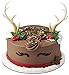 DecoSet® ANTLERS CREATIONS Cake Topper for Birthdays and Parties, DecoPac Cake Decorating 2-Pc Decorations Set