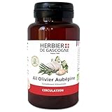 Complexe Tension Bio | ail | olivier | aubepine | 200 gélules | 100% naturel sans additif et non comprimé | L'HERBIER DE GASCOGNE | Herboriste depuis 1985