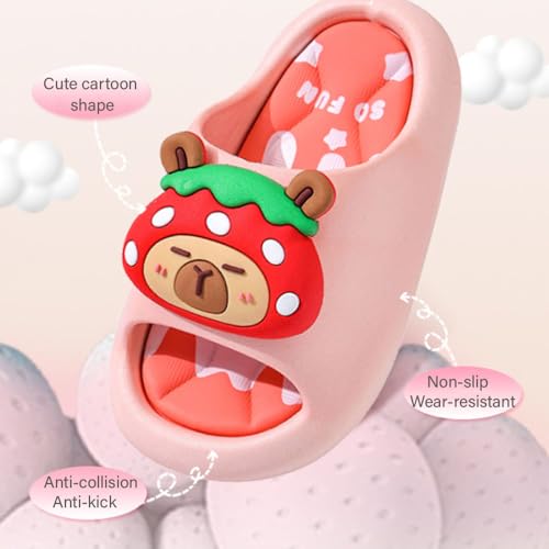 Capybara Slippers, Soft Non Slip Breathable Supports The Arch of The Foot Animal Funny Slides for Kids Summer3