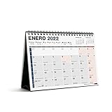 Miquelrius - Calendario de sobremesa 2022 Completo - tamaño A5 (210 x 148,5 mm) - con espacio para anotar