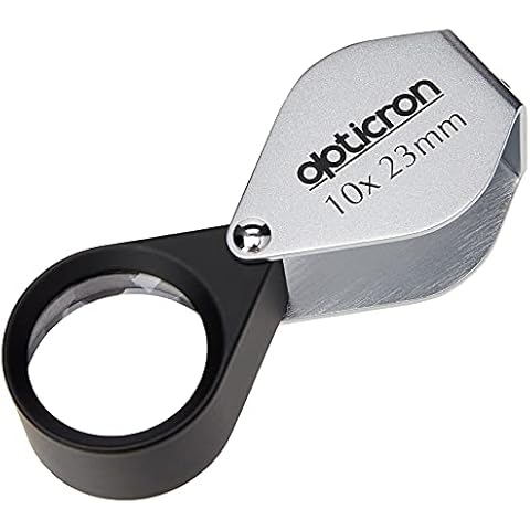 Opticron Folding Metal Loupe Magnifier 10x 23mm (0.9") Cover
