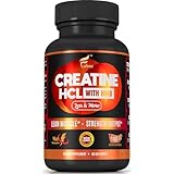 Creatine HCL Capsules with HMB - Workout Supplement for Men & Women, Muscle Builder, Endurance, Strength, Superior to Monohydrate: Instantized for Max Absorption, No Load, No Bloat, 180 Vegan Capsules
