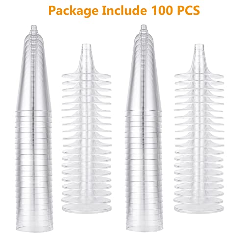 JMIATRY 100 Pcs Multi-Use Champagne Flutes, 160ml/5.6oz Plastic Champagne Flute, Clear Champagne Glasses Great for Wedding, Christmas, Birthday Party and Daily Use - Image 5