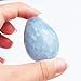 Acxico 1PCS Natural Kyanite Quartz Crystal Dragon Egg Reiki Healing Ball Ornament