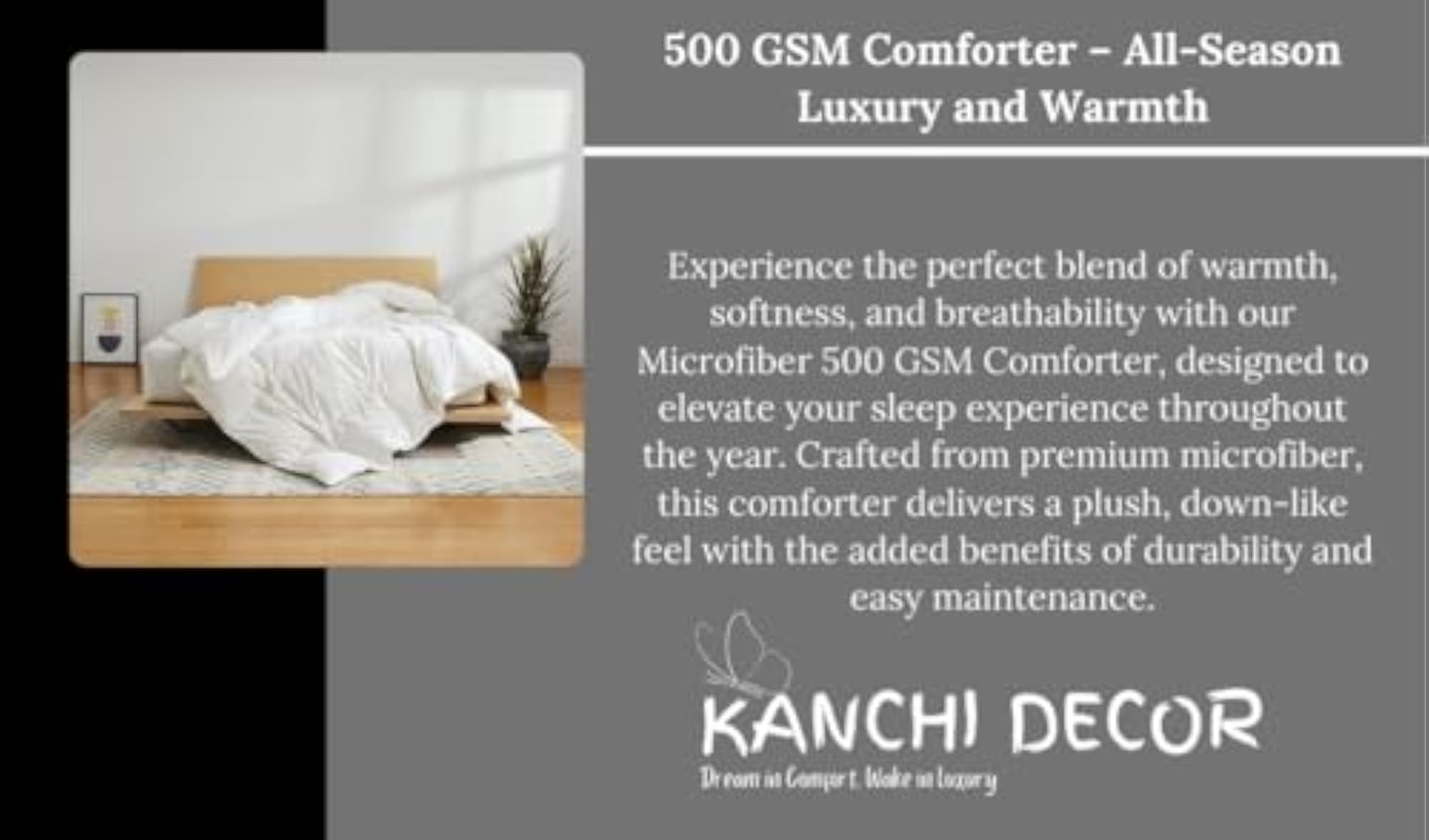 Luxury Soft & Fluffy Microfiber Comforter, All Weather