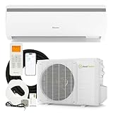 Real Relax 18000 BTU Mini Split Air Conditioner & Heater, 21 SEER2, 208-230V Inverter, Cools & Heats Up to 1250 Sq.Ft, WiFi & Alexa Compatible, R454B Refrigerant, Included Installation Kit Ductless