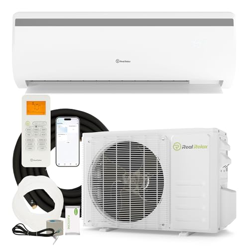 Real Relax 18000 BTU Mini Split AC Heater,21 SEER2, 208-230V Inverter