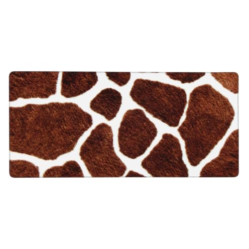 Tapis de souris grand format antidérapant motif girafe pour bureau stable
