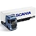 Container Semi Truck Toy 1/43 Model for Scania, Big Metal Transport Box Diecast Truck Trailer Gifts
