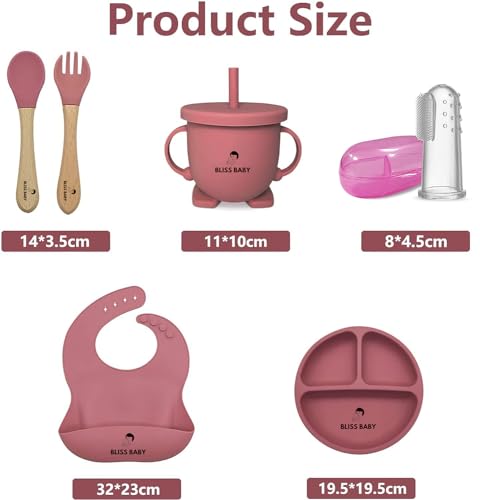 Bliss Baby 7Pcs Silicone Baby Feeding Set for Baby - Image 9