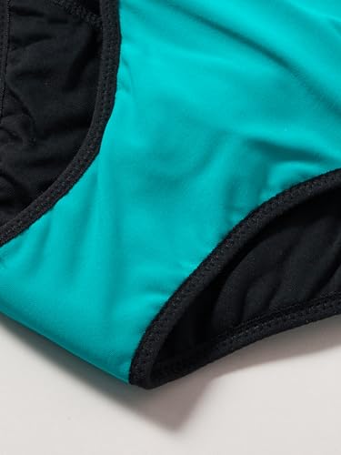 Bas de bikini menstruel vert émeraude ado 12-16 ans Haute Pression C03