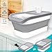 KIMIGO Hundefutter Aufbewahrung,Dog Food Containe,Pet Food Container 8kg,Faltbarer Hundefutter Box mit Deckel Löffel Messbecher,Luftdichte Behälter zur Aufbewahrung von Lebensmitteln