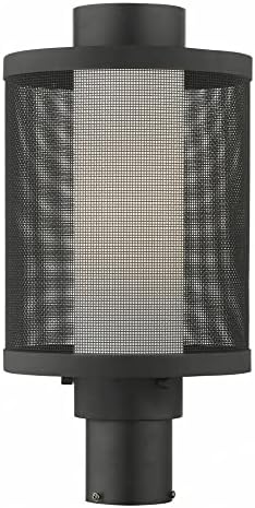Miniatura 7 de Livex Lighting 20686-14 - Luz de poste negra con textura de 1 luz