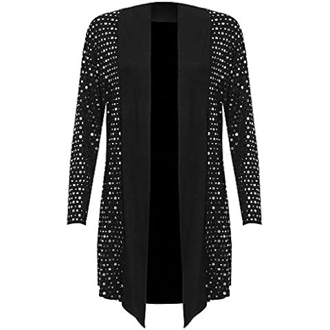 FAIRY TRENDZ Plus Size Sequin Cardigan Cover
