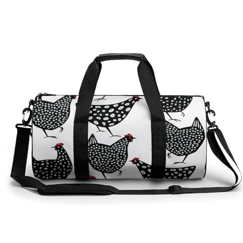 Duffel bag Poulet Noir sac de sport compact contre l'encombrement