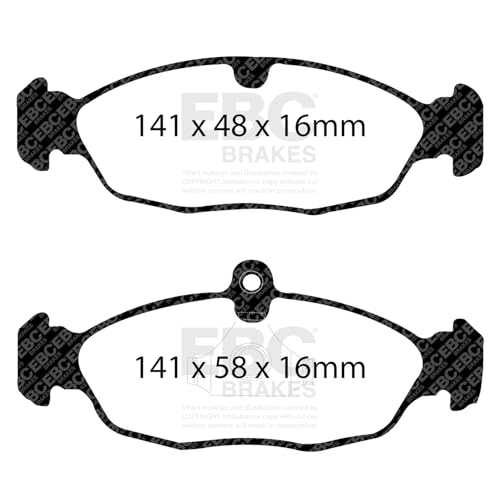 Image of EBC Brakes Redstuff 3000 Series Sport Brake Pad Set DP31198C to Fit ASTON MARTIN,DAIMLER,JAGUAR