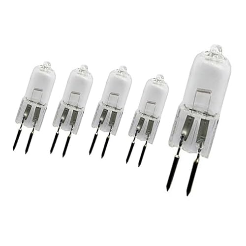 JZLBBC Ampoules Halogènes G5.3 50W 12V 100W Dimmable Lampe De Base À Broche Halogène Ampoules Capsule G5.3 Blanc Chaud,50W,5Pc