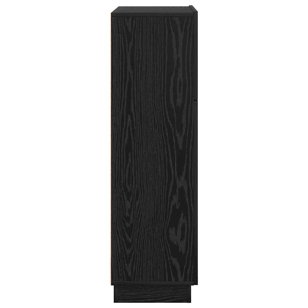 Scrivania rovere nero in legno ingegnerizzato 71,5 x 31,5 x 106,5 cm con cassetto e ripiano per ufficio, studio e smartworking, mobile salvaspazio per computer e gaming