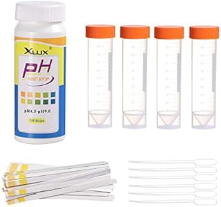XLUX Soil ph tester, acidity test meter, Strips Kit 100 Tests, for Garden Home Lawn Farm Vegetable Yard Compost Outdoor and Indoor Plants, 4.5-9.0 range