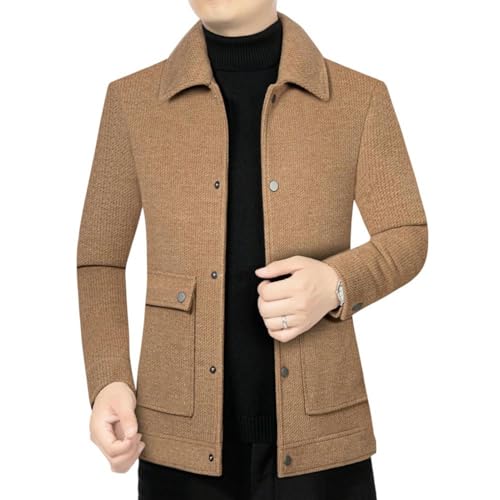 Veste en coton et laine pour homme coupe ajustée premium