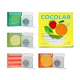 Cocofloss Woven Dental Floss, Dentist-Designed Oral Care, Waxed, Vegan, Kid-Friendly, with Coconut Oil, 4-Pack of Mint, Coconut, Orange, Strawberry (33 yard Each)