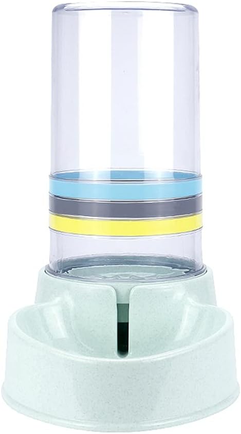 Automatic Feeders Large Capacity Cats Water Fountain Plastic Dog Water Bottle Feeding Bowls Water Dispenser (Green)