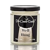Funny Fresh Linen Candle- Well Hung- Scented Candle- Double Pour- 6 Ounce- 40 Hour Burn Time