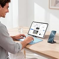 Vobafe Bluetooth Tastatur mit Touchpad, 7-farbiges Backlight iPad Tastatur – Ansicht 8