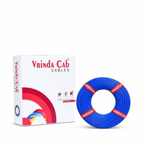 Image of Blue 0.75MM Insulated Electrical Wire | Flexible CCA Copper Cable for Household, Commercial & Industrial Use