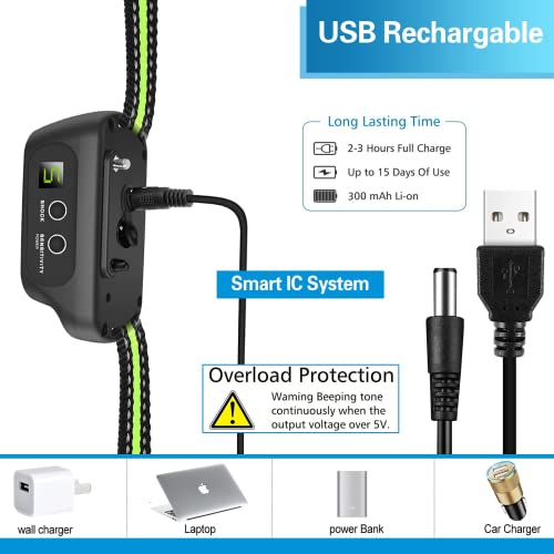 image for CZCCWD Rechargeable Dog Bark Collar with Beep Vibration and Shock,Anti