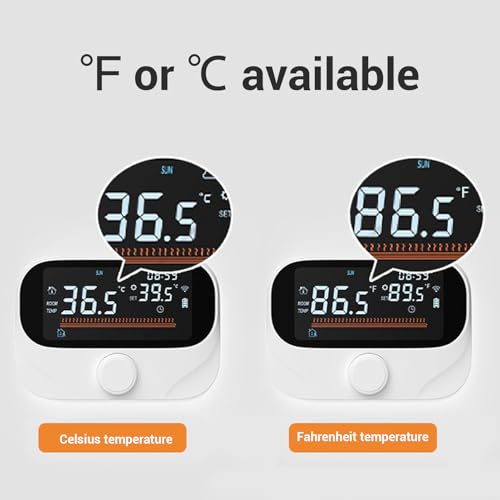 Thermostat de chaudière programmable WiFi RF mural pour chauffage gaz - 5