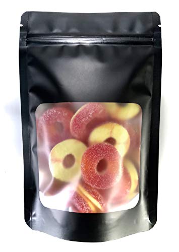 100 Pk Resealable Mylar Bags 4 Mil 5”x 8”x 2.5” Stand Up Smell Proof Leak Proof Foil Pouch. Travel, Storage & Display. Food Grade ROYPACK