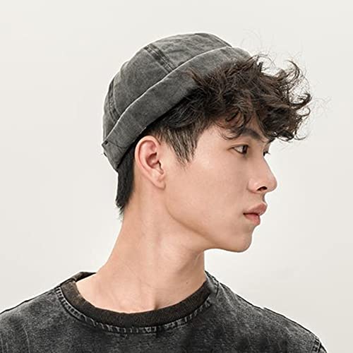 Maxten Chapéus Brimless para homens, chapéu Harbour ajustável, bonés de melão urbano, unissex, touca