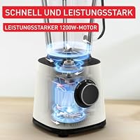 Tefal PerfectMix Essential Hochgeschwindigkeits-Standmixer, 1200 W | Powelix-Klingen-Technologie, 28.000 U/min, zu 58% aus recyceltem Kunststoff, 2 L hitzebeständiger Glasbehälter, Rise BL771AF0 – Ansicht 4