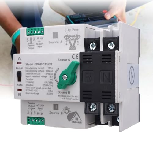 Interrupteur de transfert automatique double puissance rail DIN mini ATS