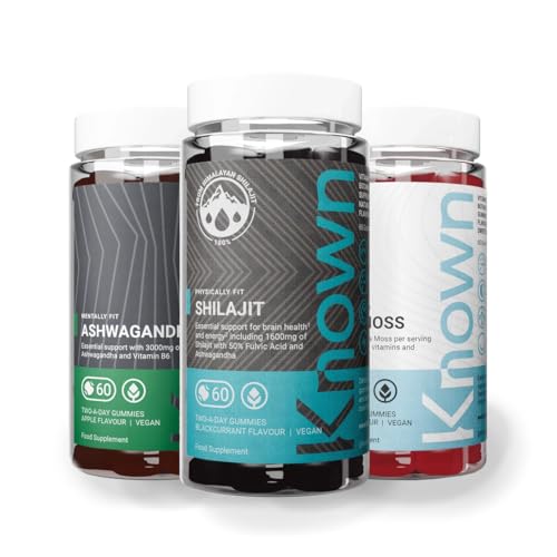 Known Bestsellers Bundle - Shilajit, Ashwagandha and Sea Moss - 180 Gummies