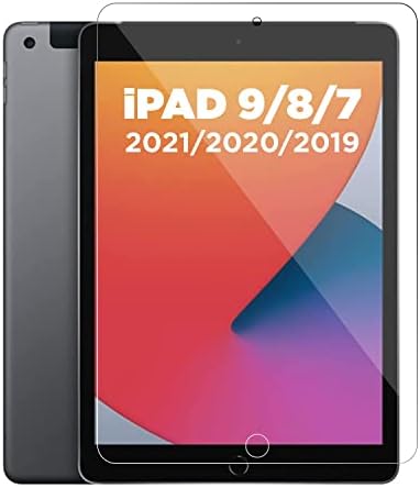 DN-Technology Screen Protector For iPad 9th / 8th / 7th Generation Screen Protector for iPad 10.2 2021/2020 / 2019 Tempered Glass Screen Guard For iPad 10.2 inch