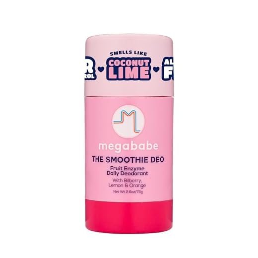 Megababe Daily Deodorant - The Smoothie Deo with Fruit Enzymes | Aluminum-Free, All Natural | 2.6 oz