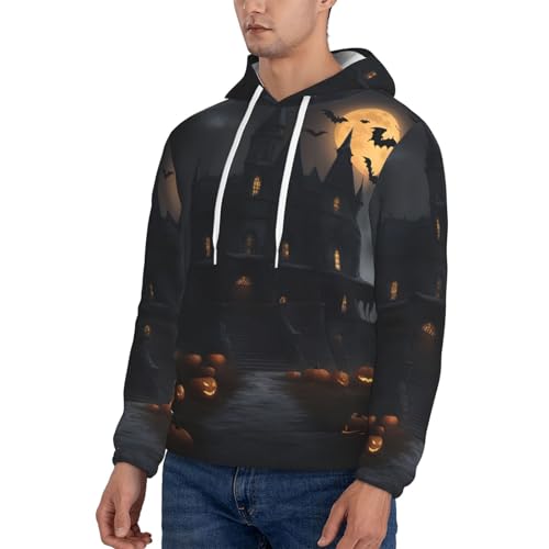 Sweat à capuche homme doux et chaud pull léger style gothique - 5