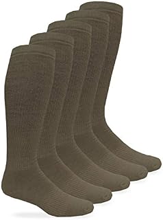 Jefferies Socks Mens Military Half Cushion Wool Combat over the Calf Boot Socks