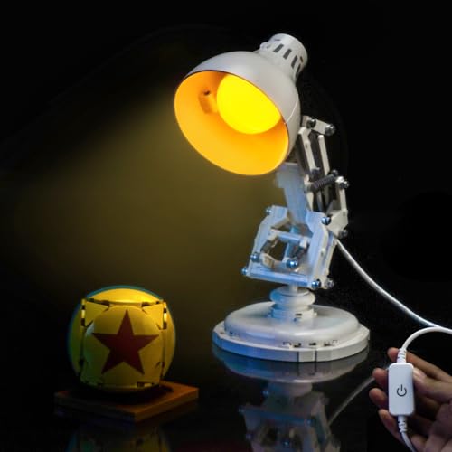 LocoLee Light kit Compatible with Lego 21357 Pixar Luxo Jr Ideas - No Model Only Light, LED Lighting Accessories Compatible with Lego Pixar Small Table Lamp (Customized Touch Switch Version)