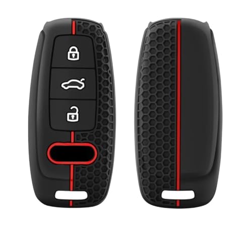 OTMIK Silicone Car Key Cover Case fit for Audi A6L A7 A8 A8L E-tron Q8 C8 Key Shell Accessories - Image 3