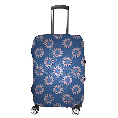 Housse de protection pour bagages voyage design élégant bleu et violet