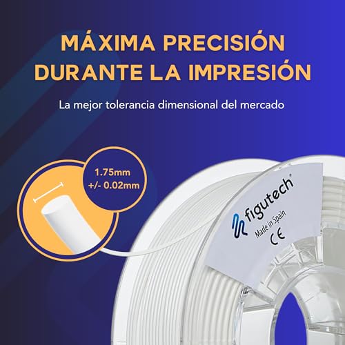 Filamento PLA 1.75mm Texturizado Figutech ONE para Impresoras 3D - Alta Precisión y Resistencia - Fernando Cortés