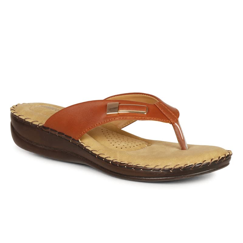 Image of Women's Flip-Flops & Slippers | Doctor Ortho Comfort with Style for Women & Girls - Light weight, Soft & Stylish Footwear | Suitable for Knee, Diabetic &
