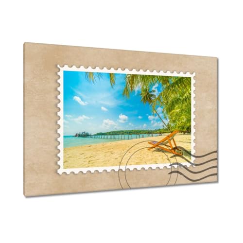 Toile imprimée plage 120x80 cm pour sublimer un mur vide et sans vie